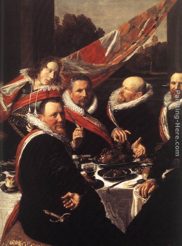 Frans Hals Banquet of the Officers of the St. George Civic Guard [detail]